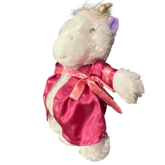 TICKLE & MAIN Unicorn Sleepover Squad Kit Robe Size 4-8 Book Plush Unicorn - Picture 7 of 9
